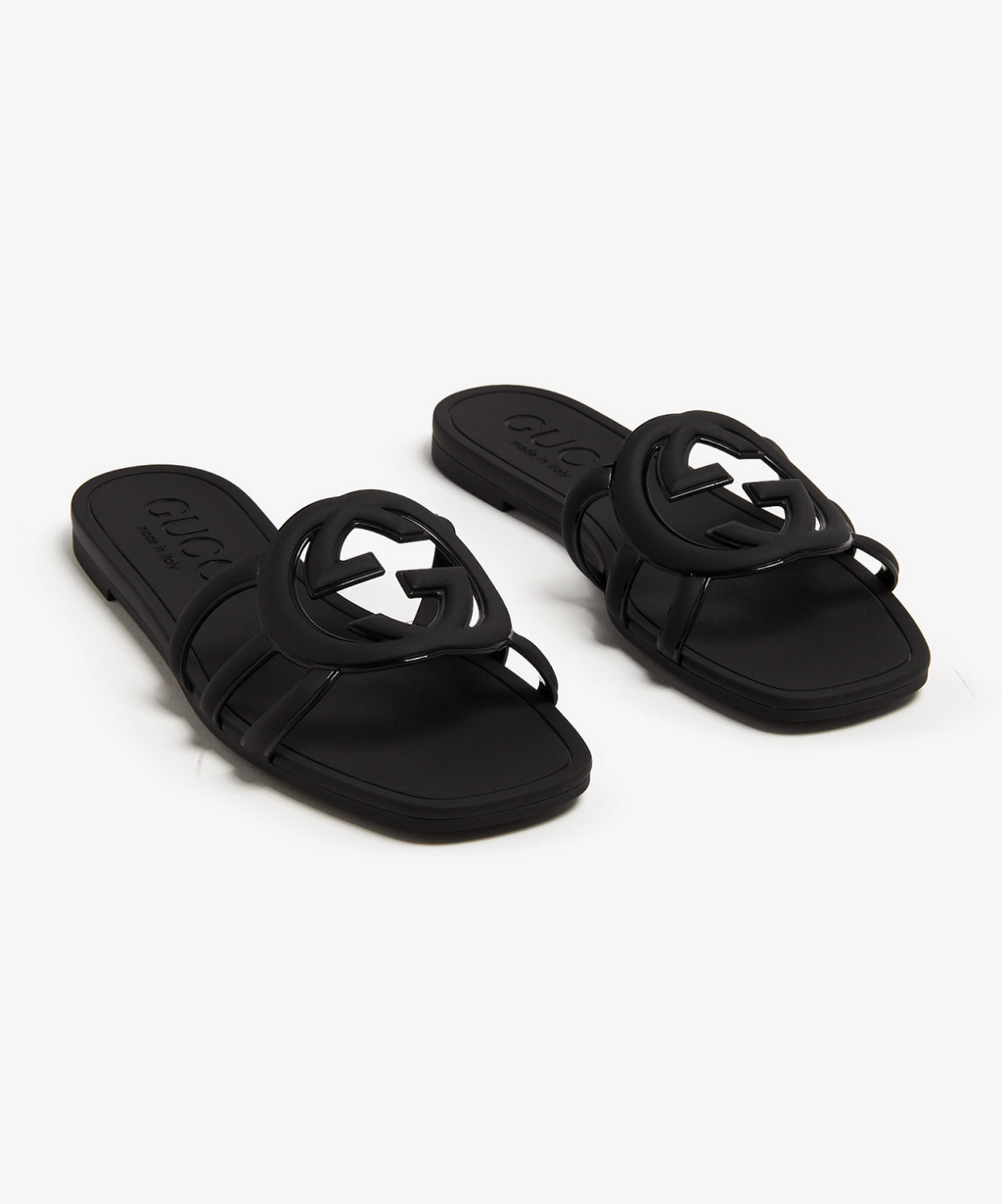 Gucci Interlocking G Rubber Slides