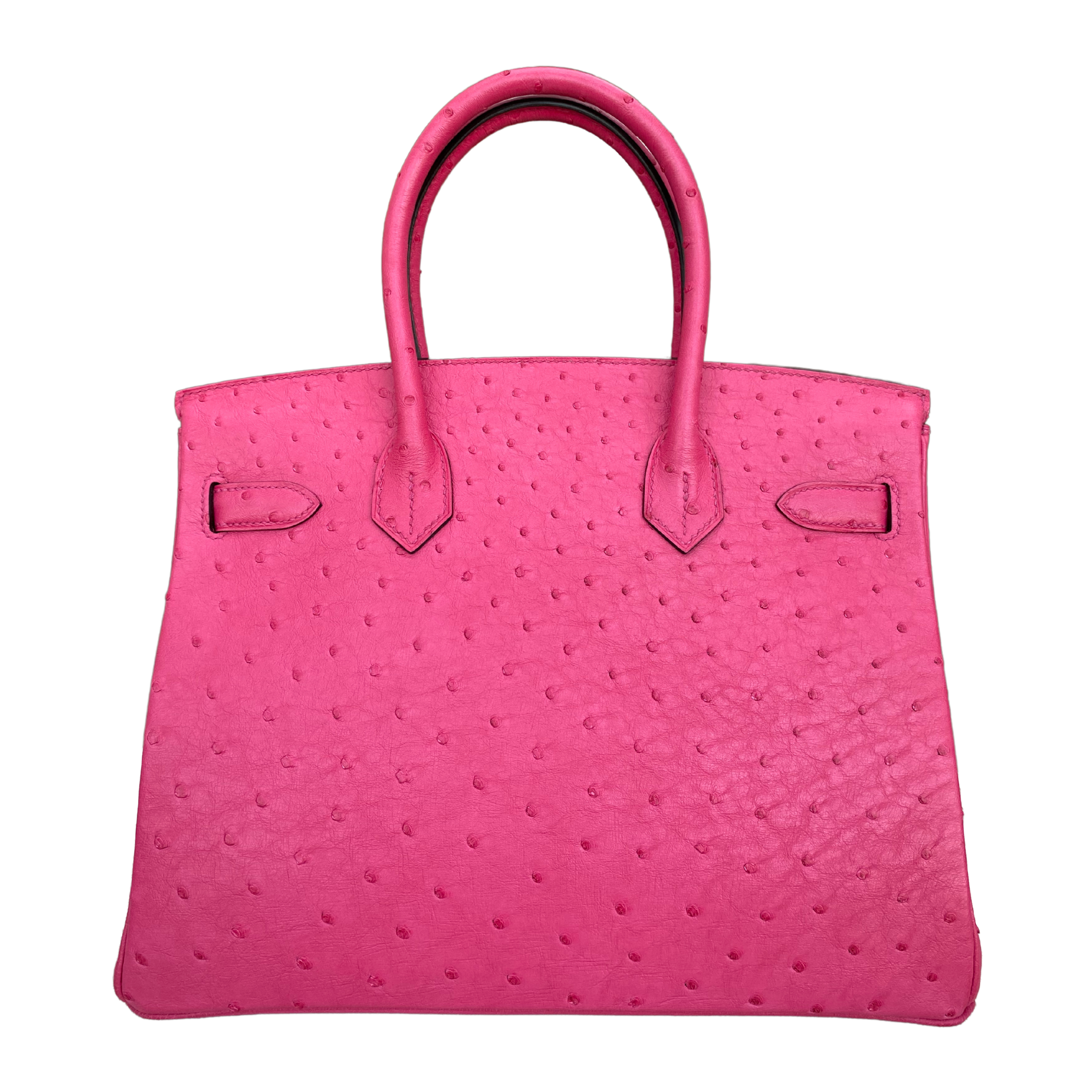 Hermès Birkin 30 Rose Tyrien Ostrich Palladium Hardware
