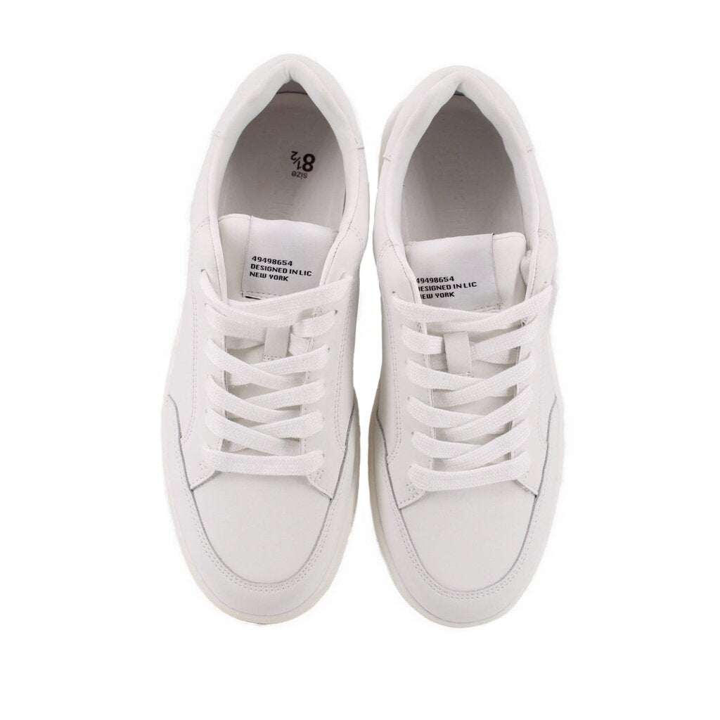 STEVE MADDEN LEATHER SNEAKERS WHITE 8.5 US
