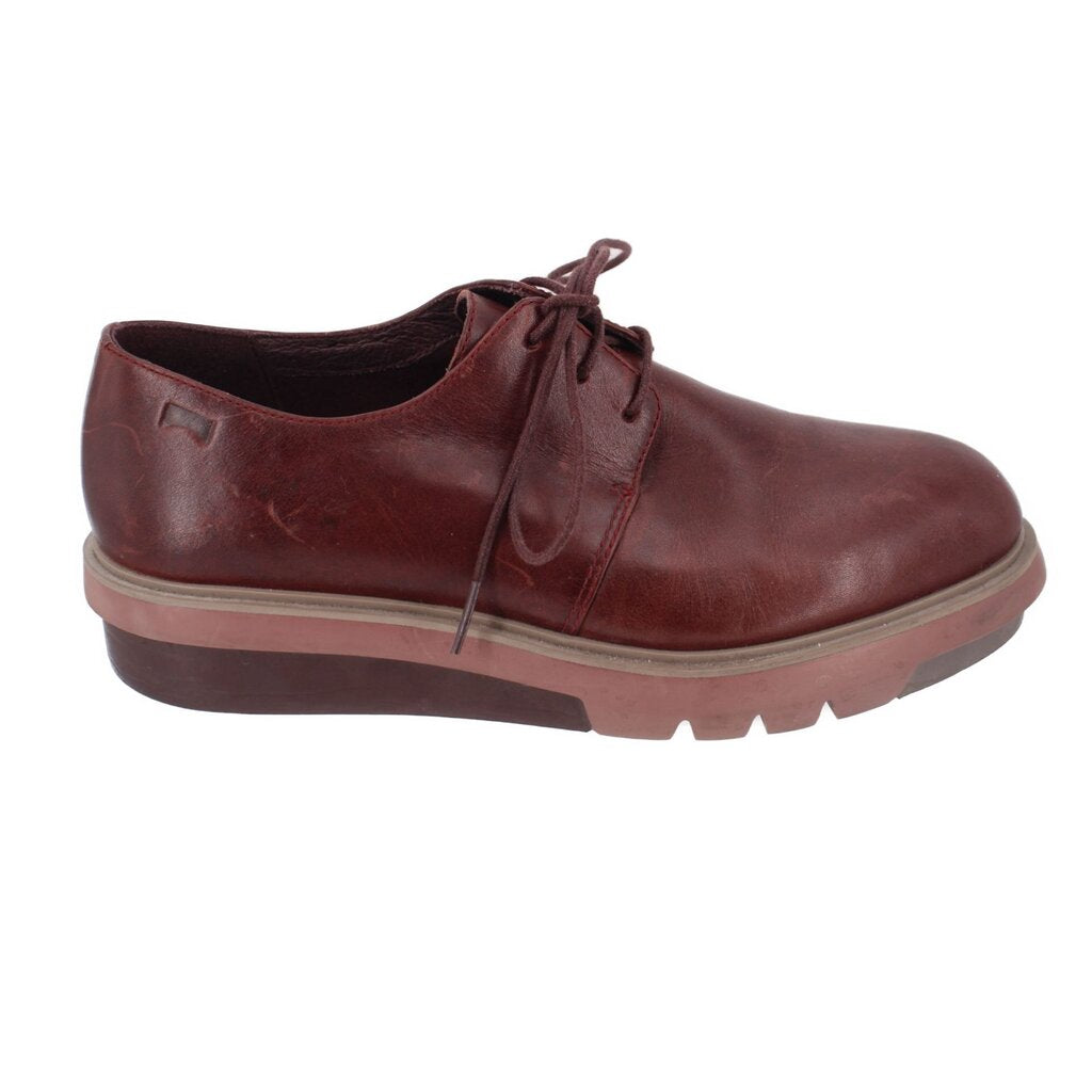 CAMPER LEATHER LOAFERS MAROON 38 EU | 7.5 US