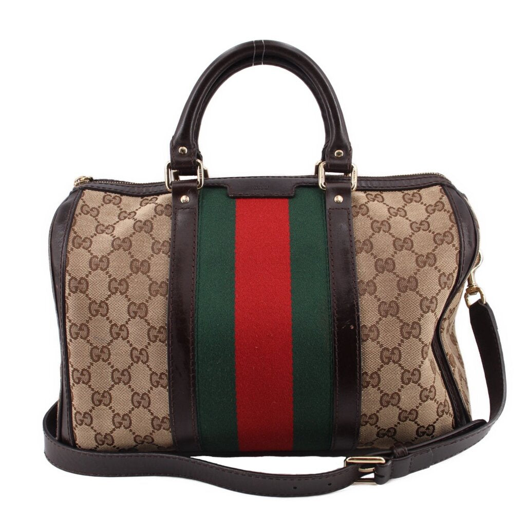 GUCCI BOSTON SATCHELS TAN