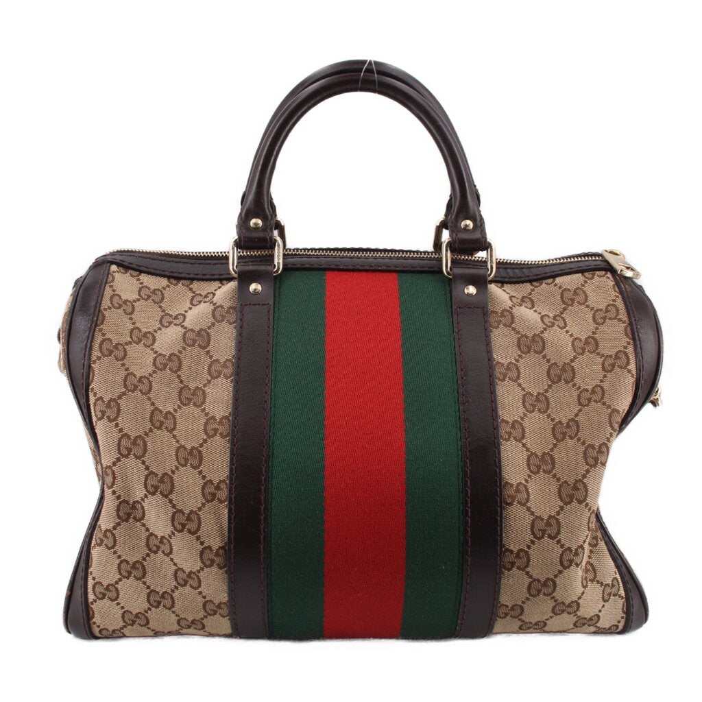 GUCCI BOSTON SATCHELS TAN