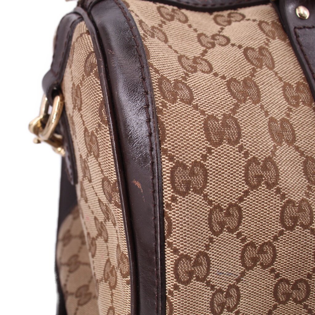 GUCCI BOSTON SATCHELS TAN