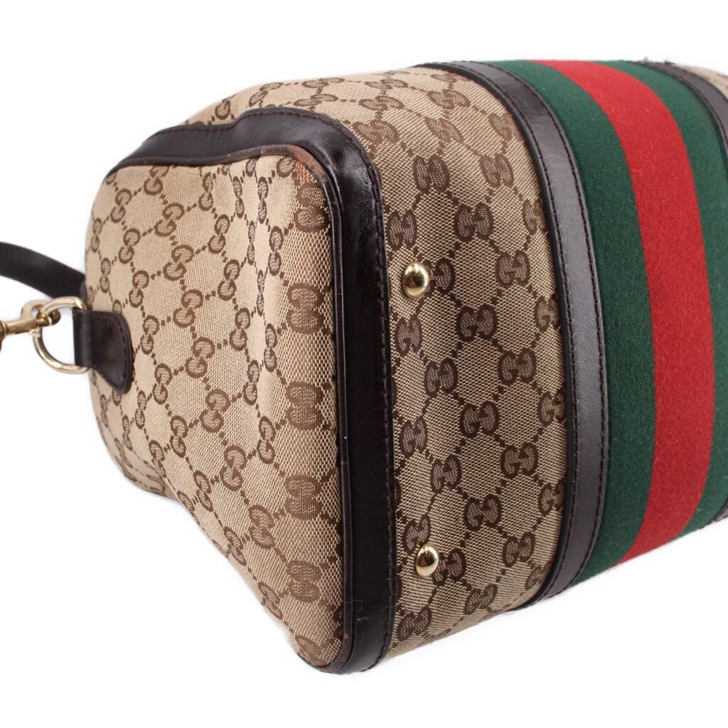 GUCCI BOSTON SATCHELS TAN