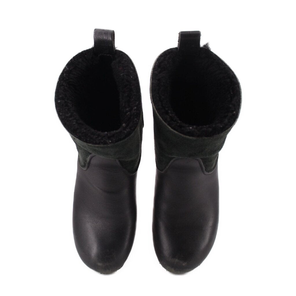 NO. 6 5" PULL ON SHEARLING CLOG BOOTS BLACK 37 EU | 7 US