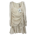 ML MONIQUE RUCHED DRESSES IVORY M | 8