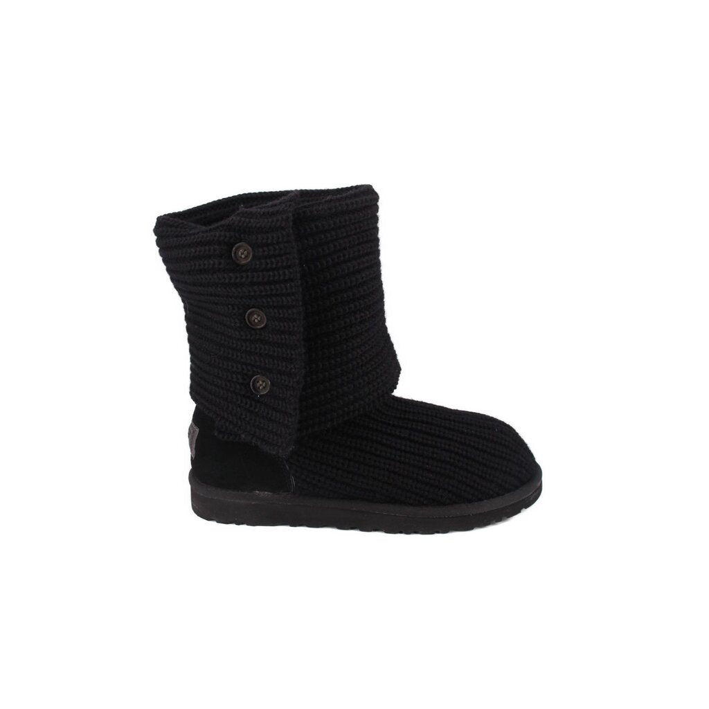UGG KNIT BOOTS BLACK 9 US