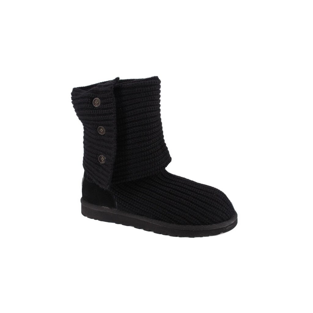 UGG KNIT BOOTS BLACK 9 US