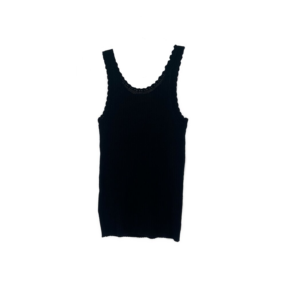 PRADA KNIT TANK TOPS BLACK S