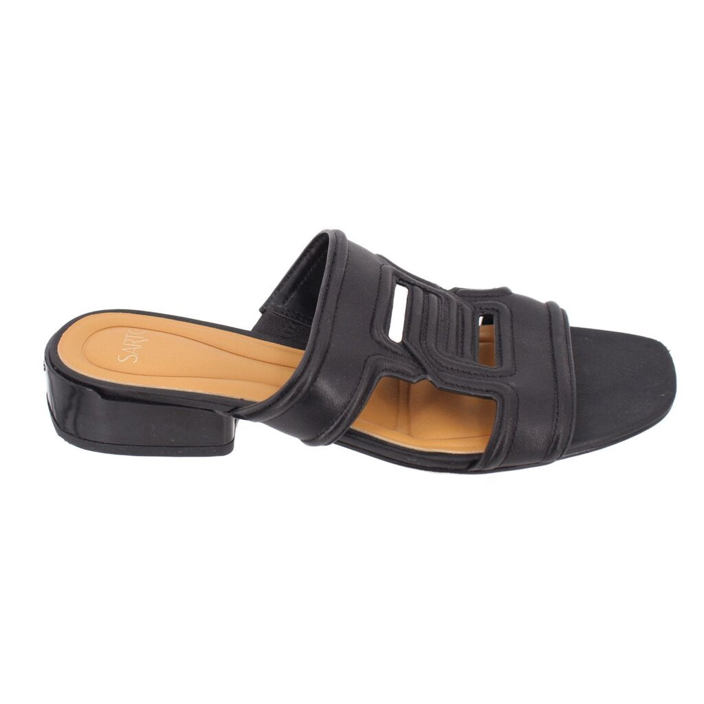 FRANCO SARTO SLIP ON SANDALS BLACK 6.5 US