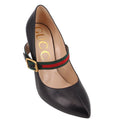 GUCCI LEATHER MARY-JANE HEELS BLACK 40 EU | 9 US
