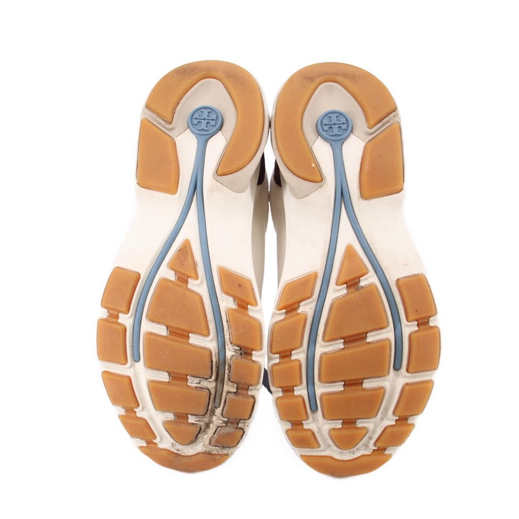 TORY BURCH SUEDE SNEAKERS BLUE WHITE 9 US