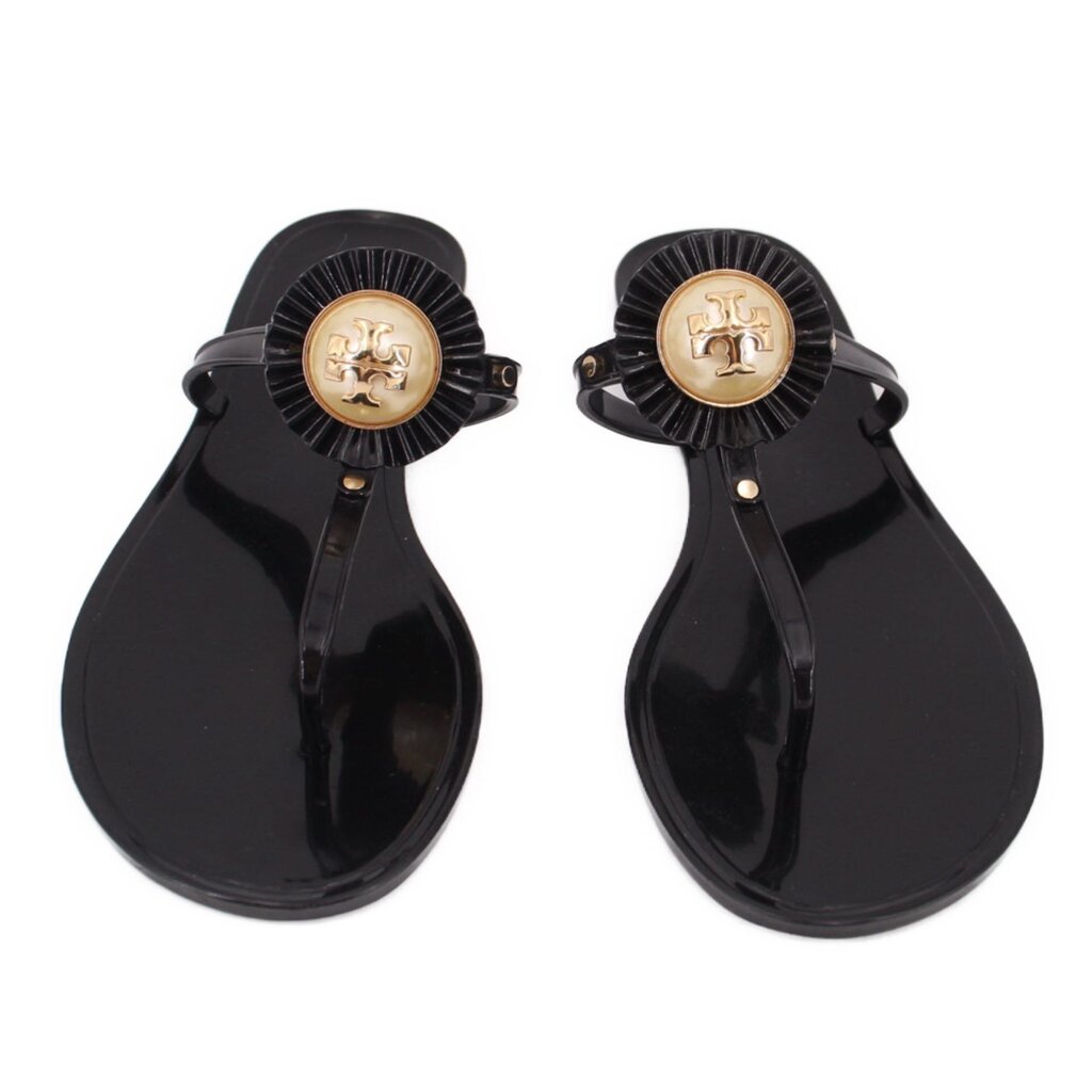 TORY BURCH MELODY SANDALS BLACK 9 US