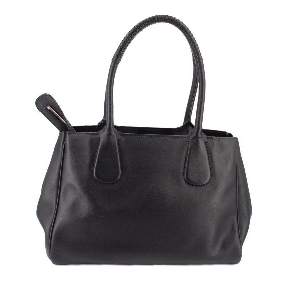 FERRAGAMO NOLITA LEATHER TOTES BLACK