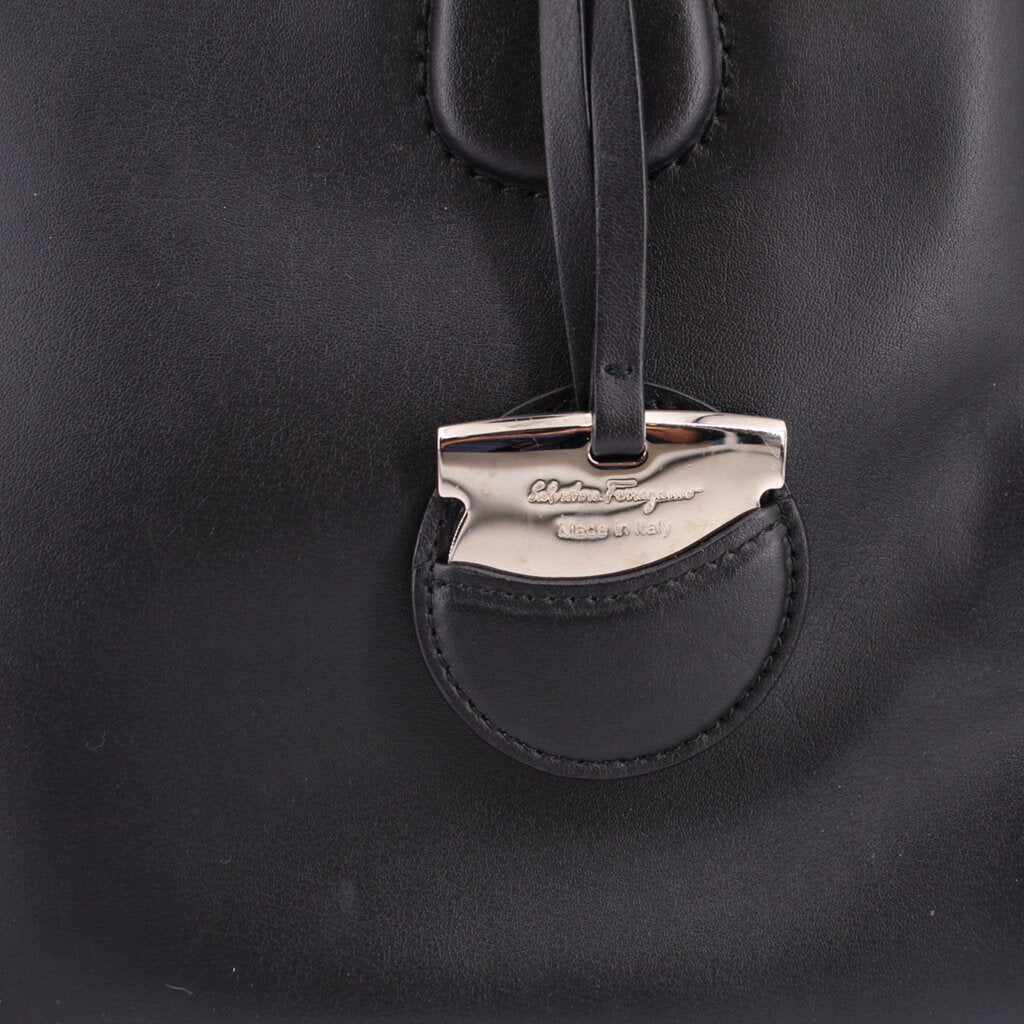 FERRAGAMO NOLITA LEATHER TOTES BLACK