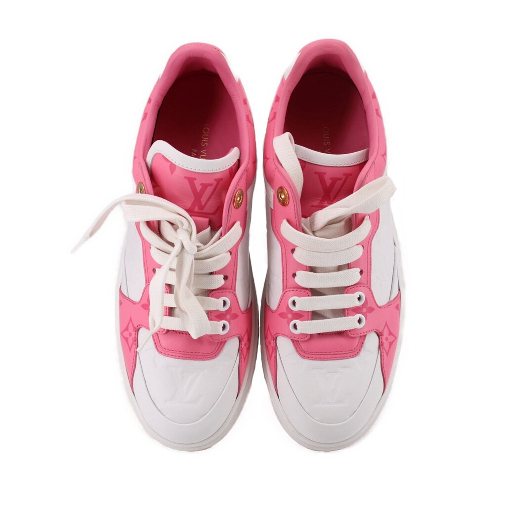 LOUIS VUITTON WOMEN'S TIMEOUT SNEAKERS WHITE/PINK 38.5 EU | 8.5 US