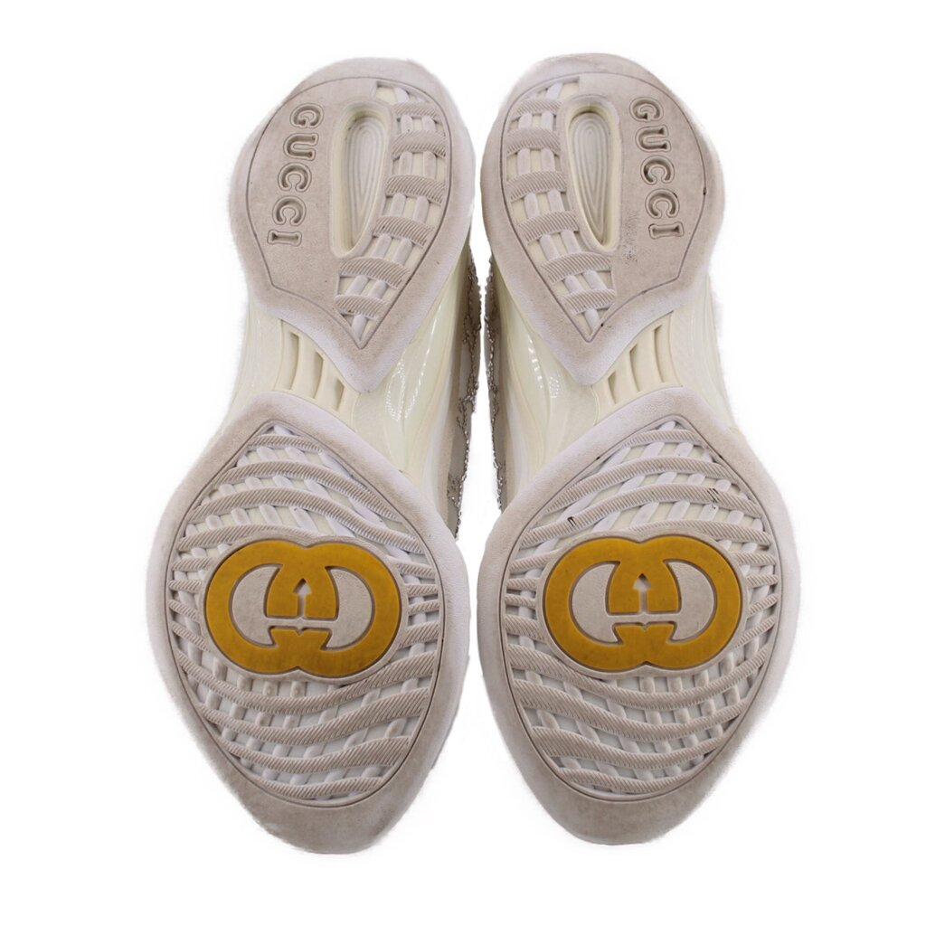 GUCCI WOMEN'S RUN GG CRYSTAL SNEAKERS WHITE 39 EU | 8.5 US