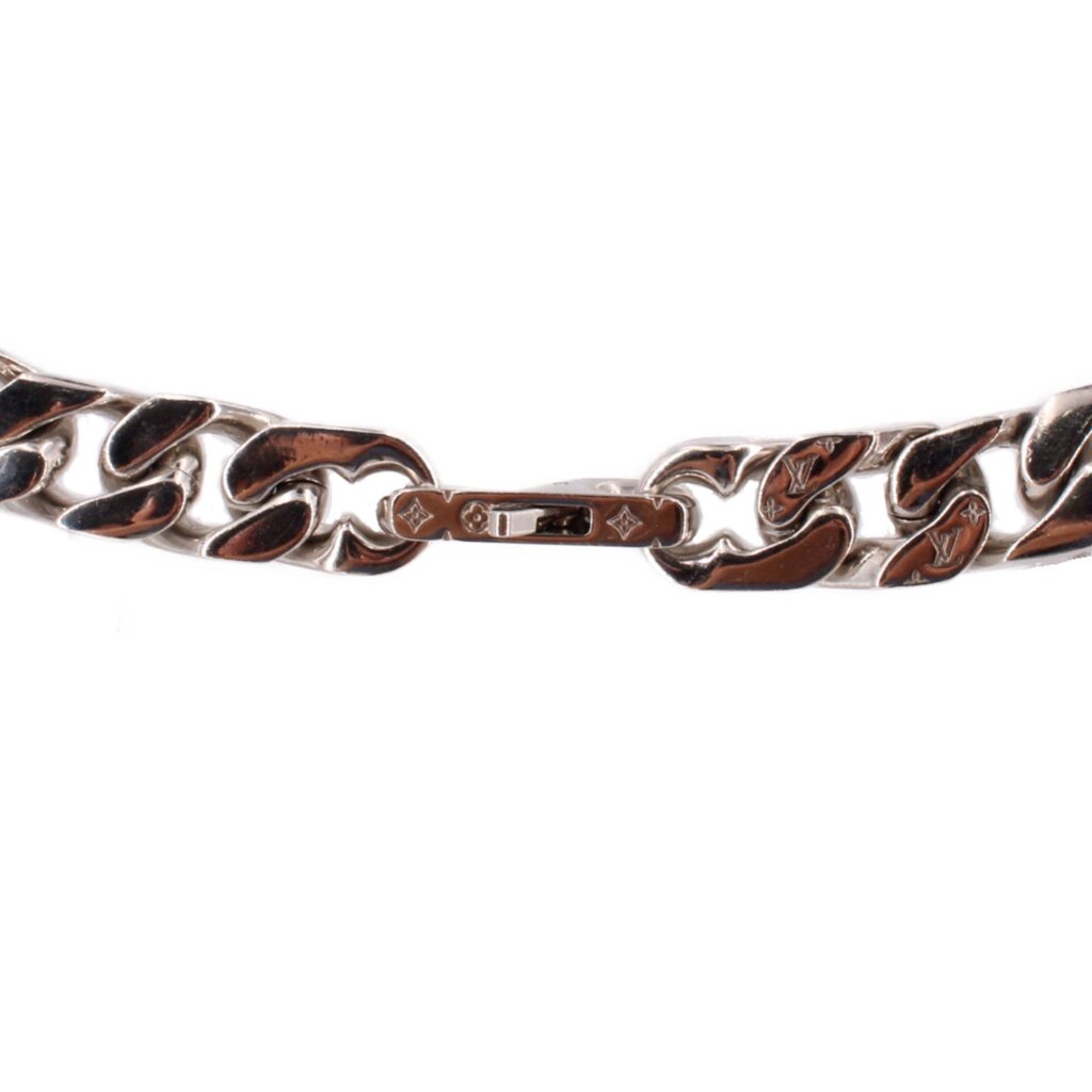 LOUIS VUITTON LV CHAIN LINK NECKLACES SILVER