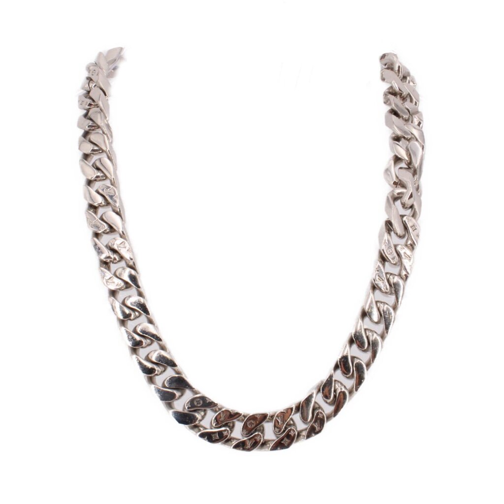 LOUIS VUITTON LV CHAIN LINK NECKLACES SILVER