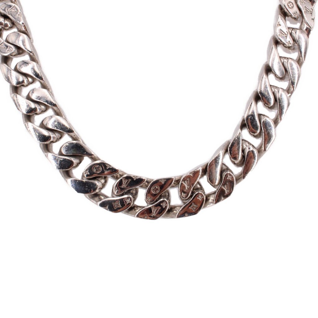 LOUIS VUITTON LV CHAIN LINK NECKLACES SILVER