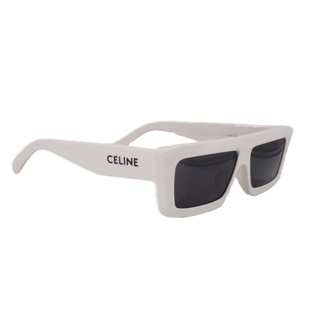 CELINE CL40214U RECTANGLE FRAME SUNGLASSES WHITE