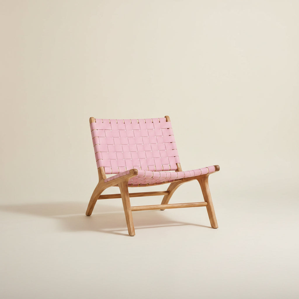 Wooden Accent Chair — detail of woven craftsmanship