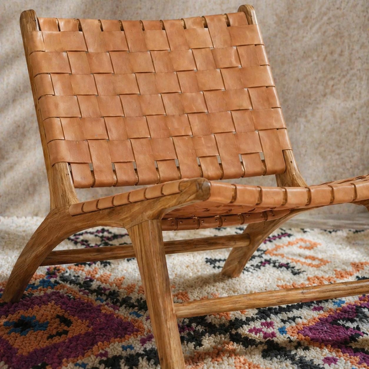 Wooden Accent Chair — lifestyle scene in a US home