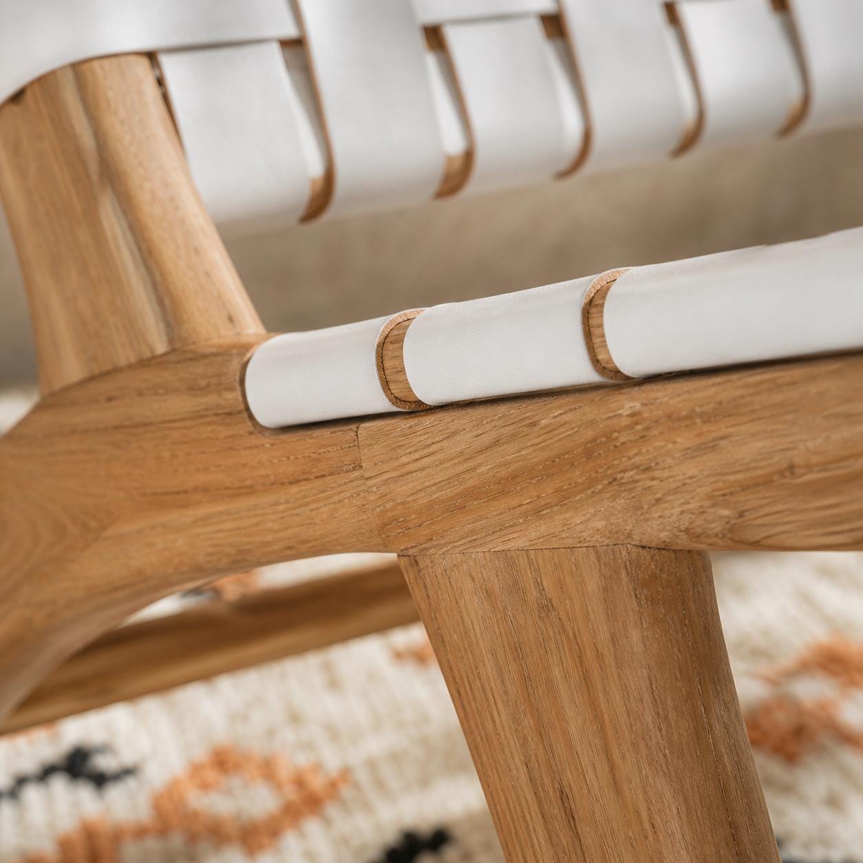 Moroccan Accent Chair — paired with neutral home decor