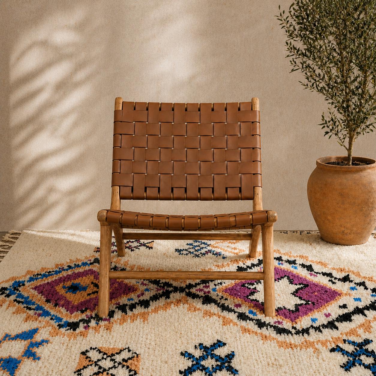 Moroccan Accent Chair — accent piece in bohemian interior