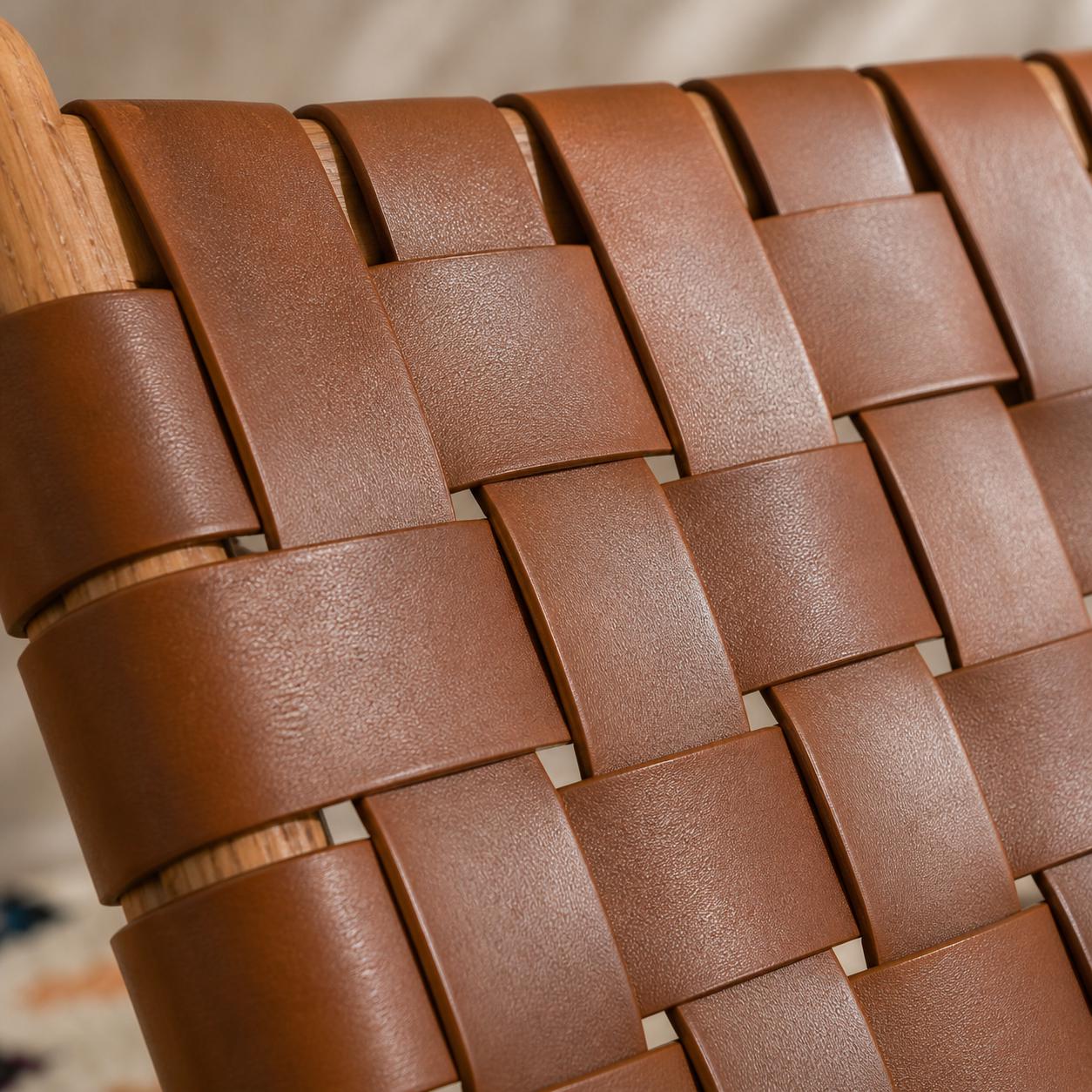 Moroccan Accent Chair — back view of handmade construction