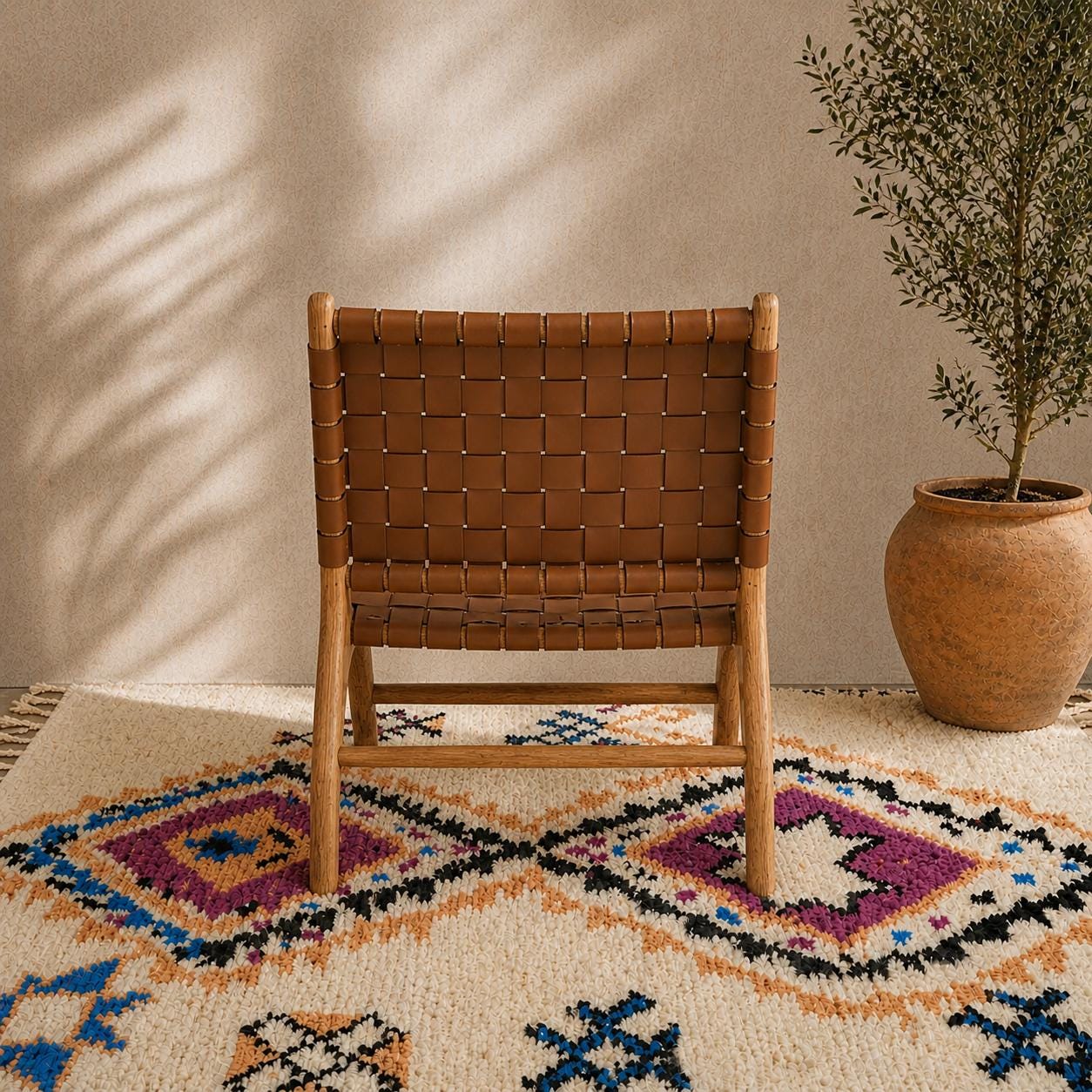 Moroccan Accent Chair — handmade in Marrakesh, Morocco