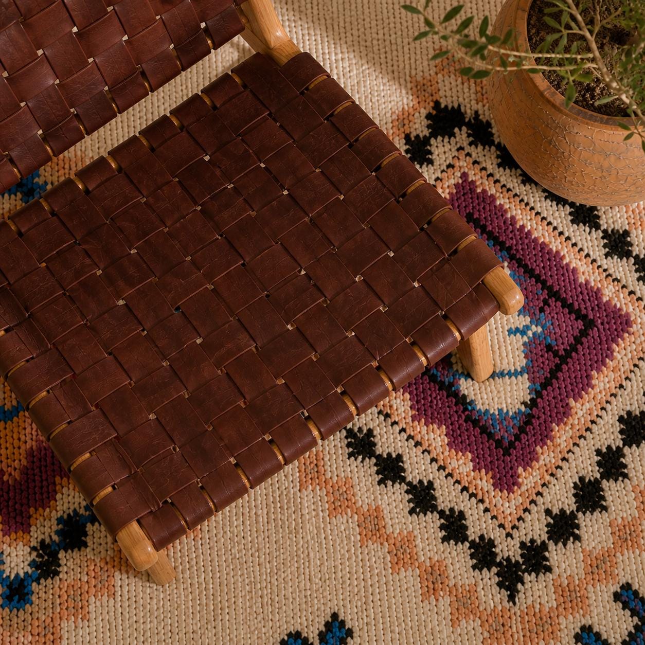 Moroccan Accent Chair — accent piece in bohemian interior
