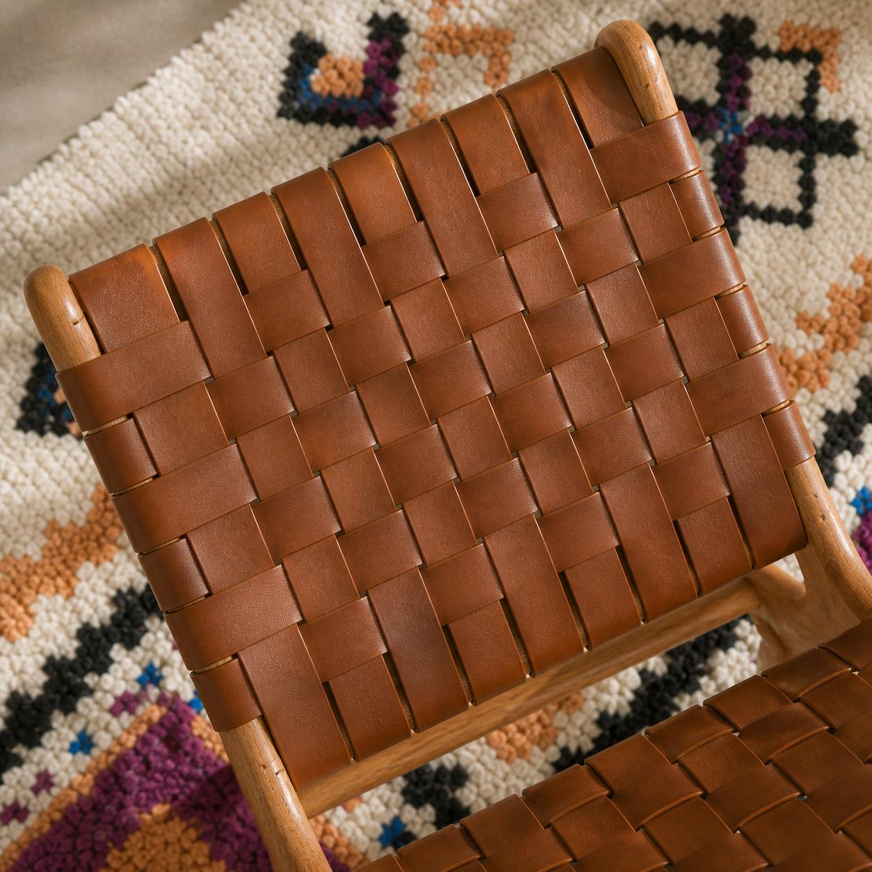 Moroccan Accent Chair — three-quarter angle