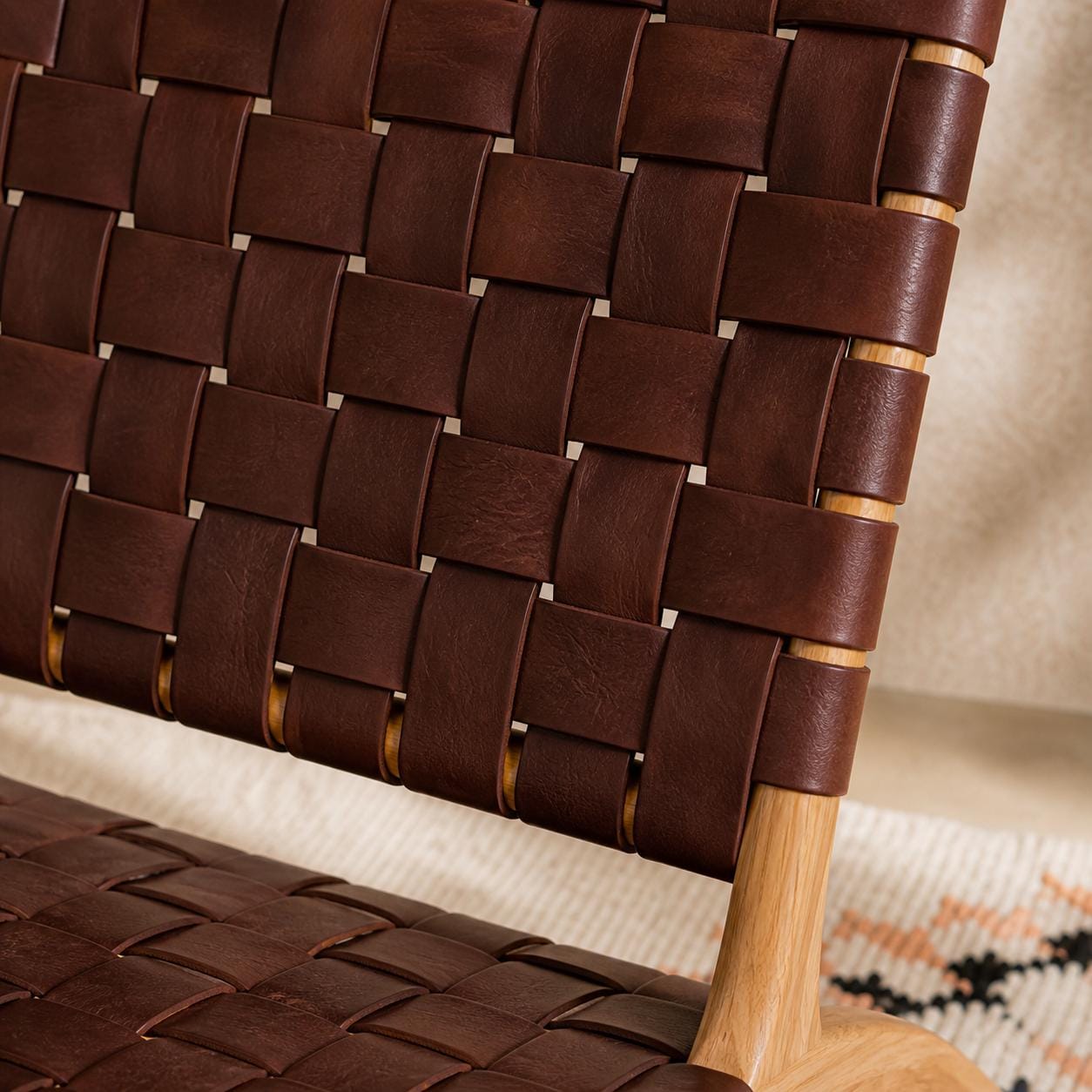 Moroccan Accent Chair — paired with neutral home decor