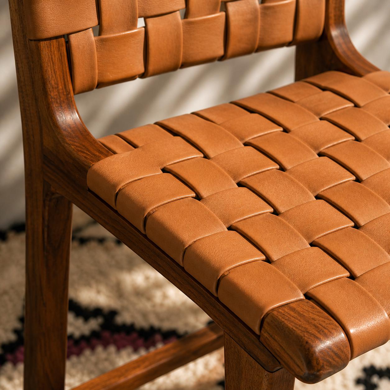 Moroccan Bar Stool — alternate angle showing scale