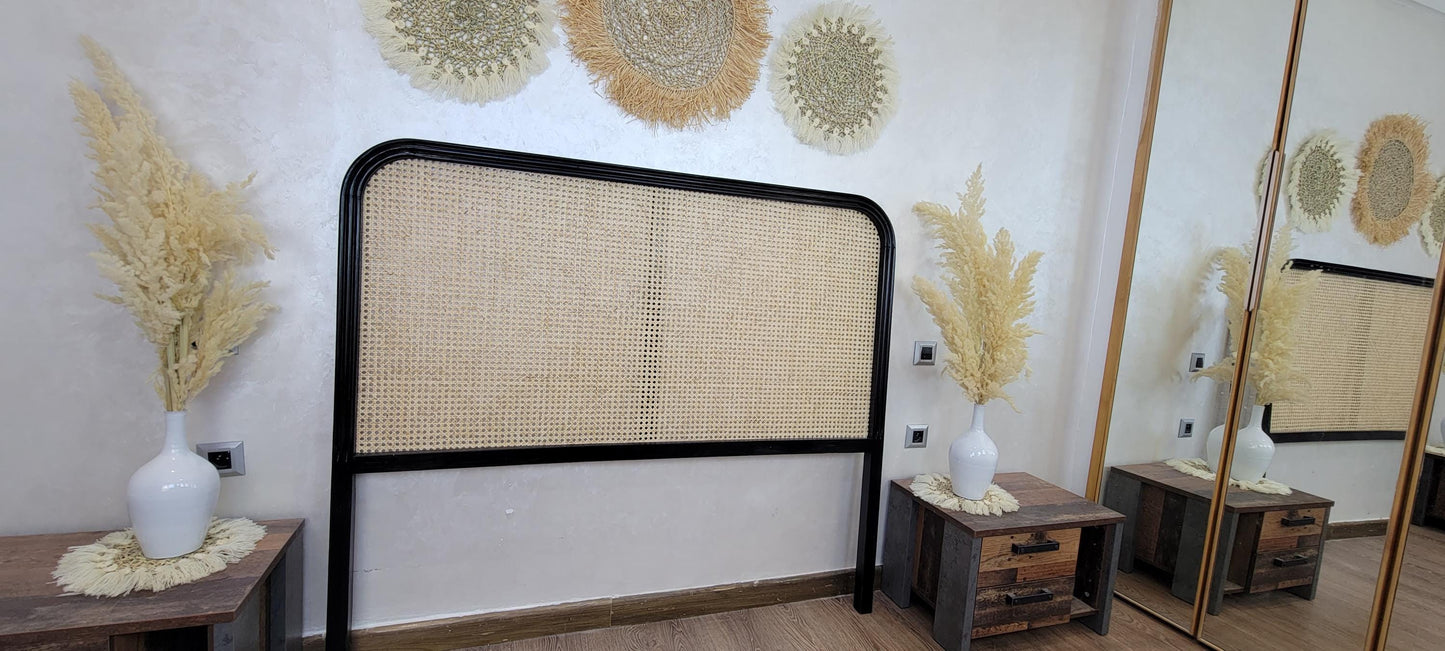 Rattan Headboard — lifestyle scene in a US home