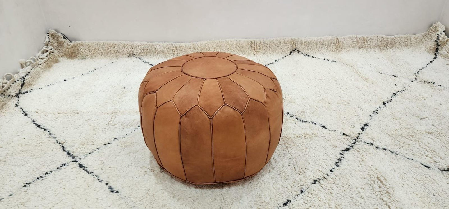 Moroccan Floor Pouf — color variation in natural light