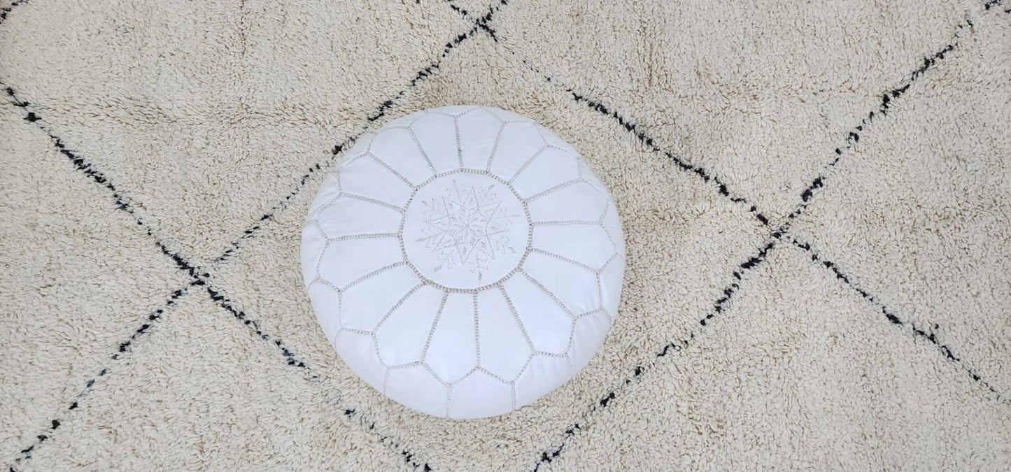 Luxury Moroccan Pouffe Unstuffed — Modern Home Decor