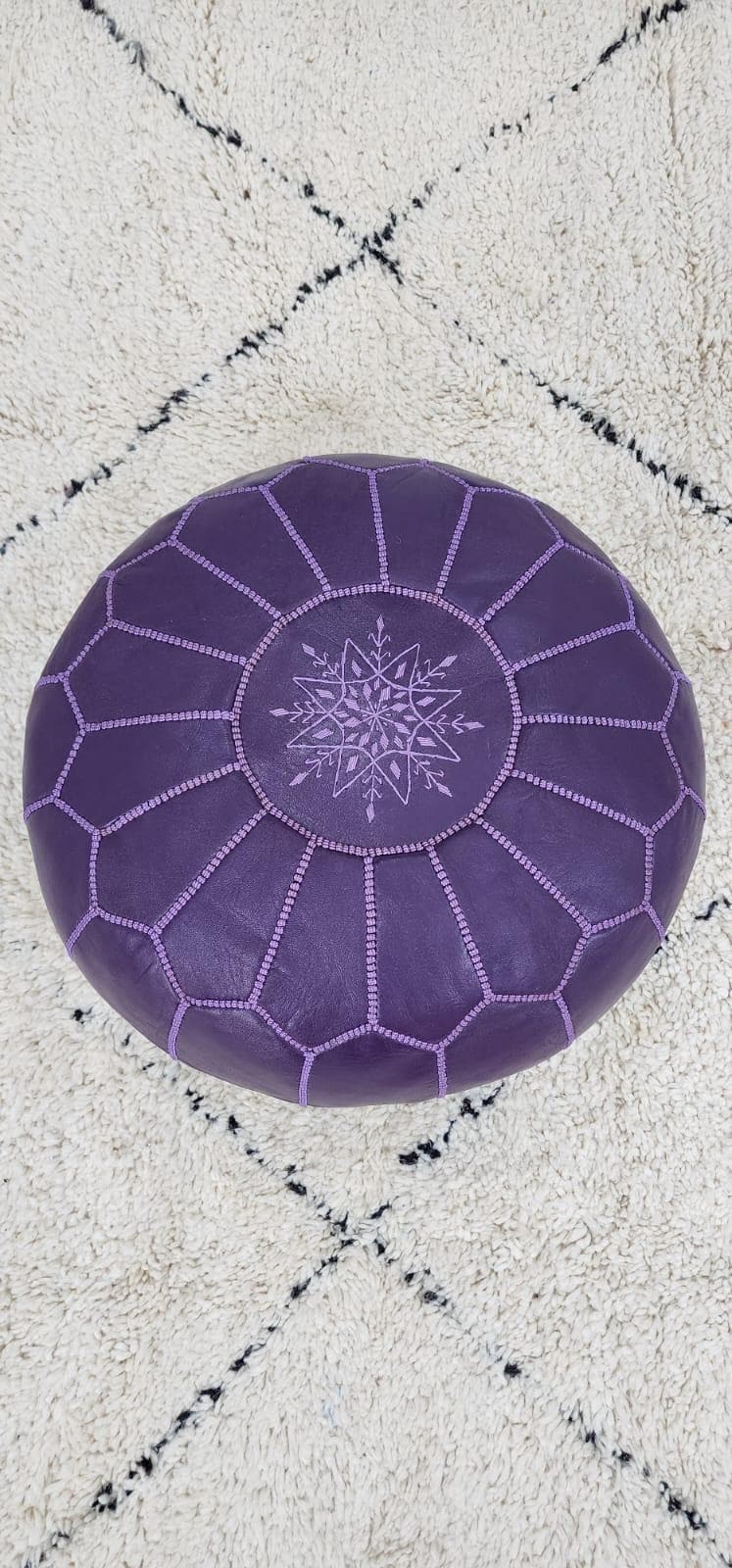Elegant Moroccan Pouf — Stylish Boho Floor Seat