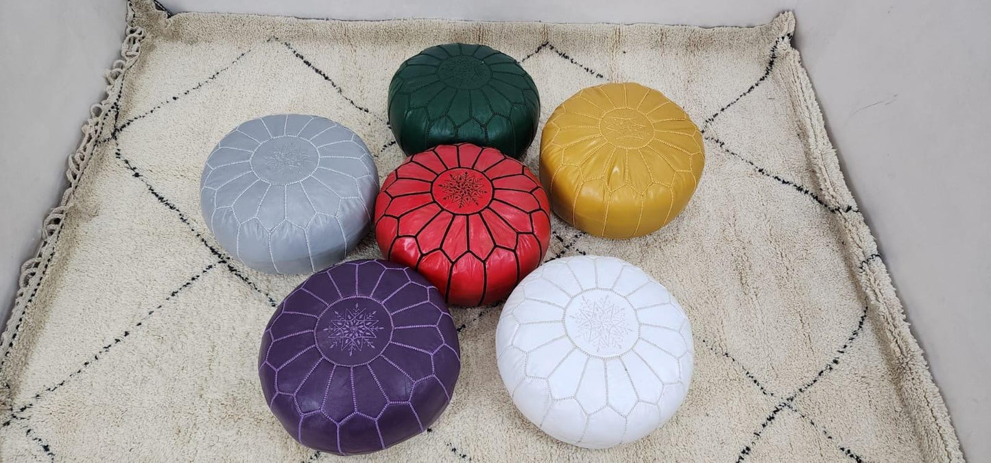 Moroccan Floor Pouf — handmade in Marrakesh, Morocco