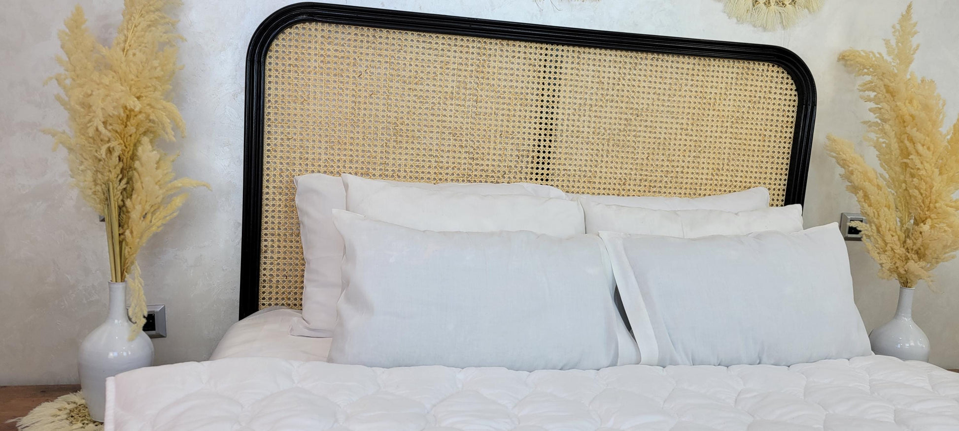 Rattan Headboard — lifestyle scene in a US home