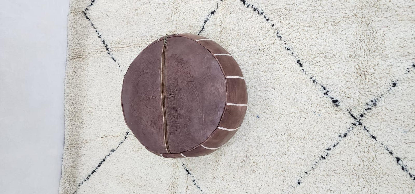 Moroccan Floor Pouf — alternate angle showing scale