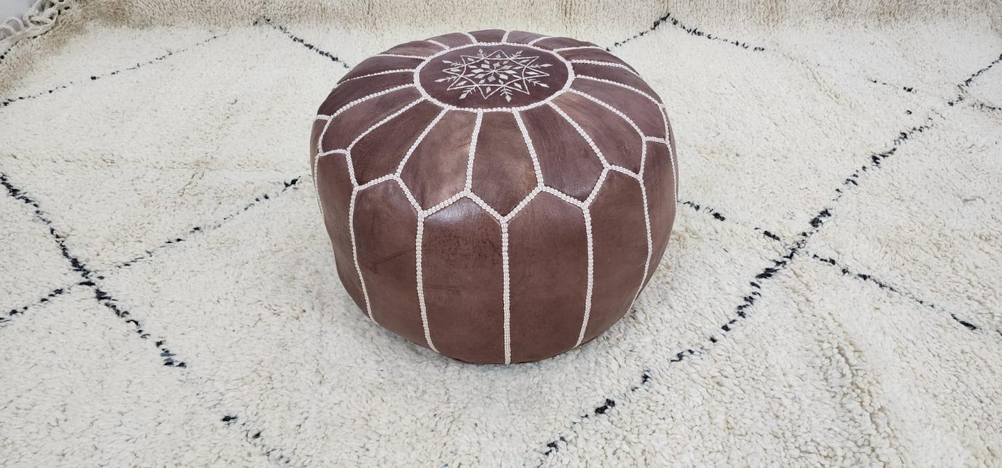 Moroccan Floor Pouf — color variation in natural light
